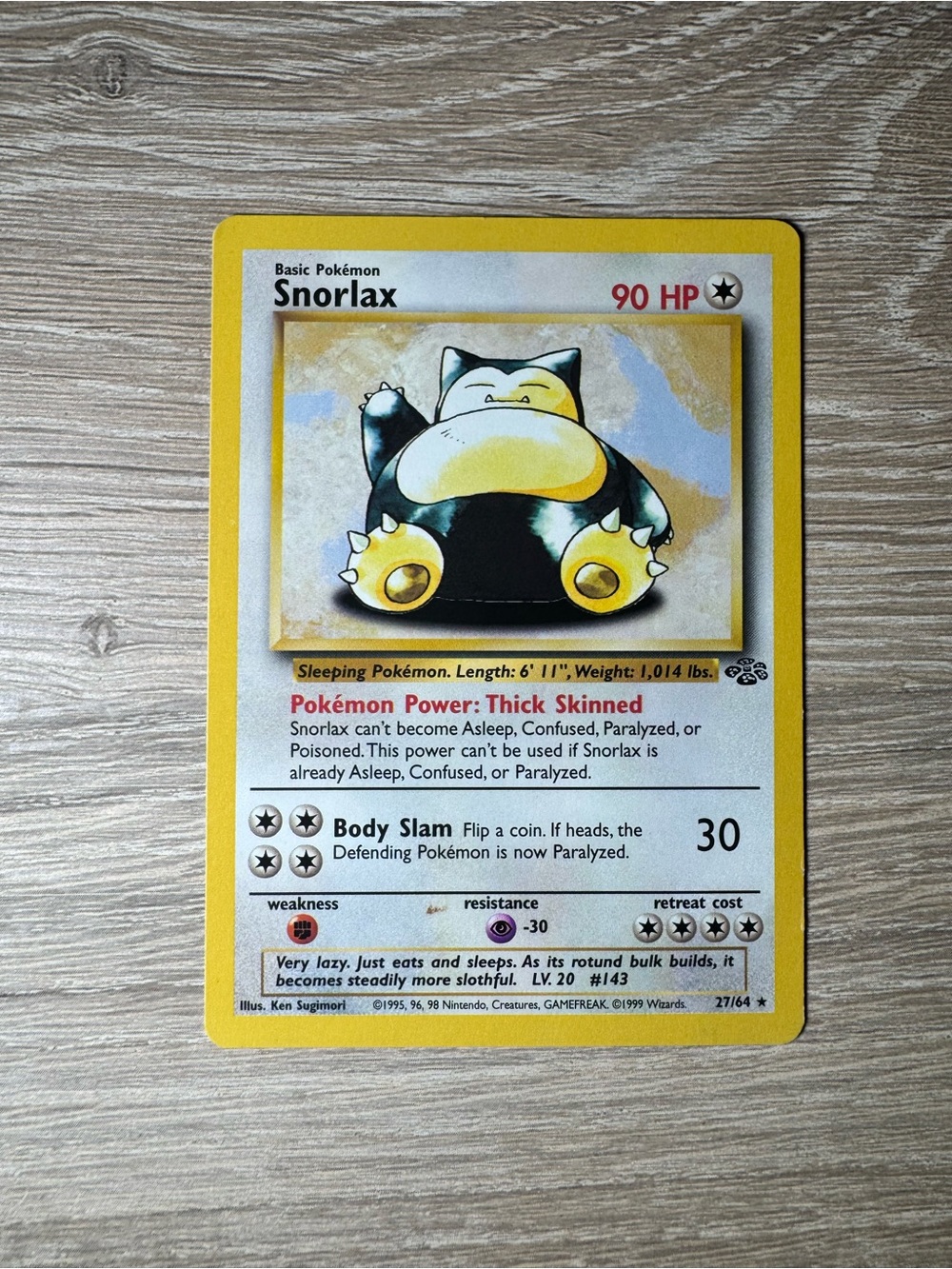 Snorlax #27/Pokemon Jungle